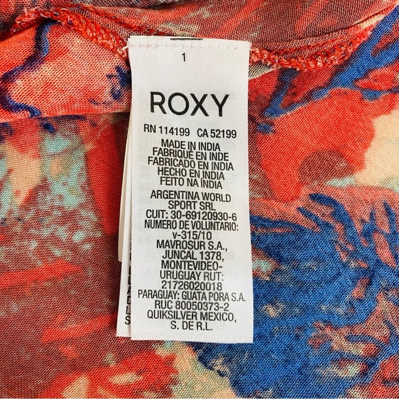 Roxy Crinkle Cotton T Back Beach Dress Size M - Picture 10 of 12